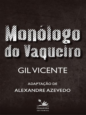 cover image of Monólogo do Vaqueiro